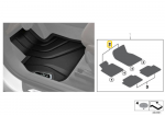Bmw X1 F48 Priekiniai Visureigiai Grindų Kilimėliai Originalus 51472365855