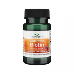 Swanson Biotinas 5,000 mcg 60 kramtomųjų tab. Vy&scaron;nių skonio