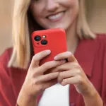 Oem SILICONE MAG COVER dėklas, suderinamas su MagSafe, skirtas IPHONE 11 red