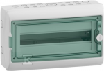 Schneider Electric SCHNEIDERE Hermetinis skirstomasis skydas Schneider Mureva / d. Kaedra 1x18 IP65 UV MRV-1-18-NT-T 13432 pavir&scaron;inės permatomos durys.