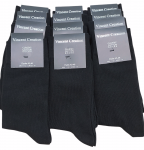 &Scaron;ukuotinės medvilnės Kojinės vyrams Vincent Creation 2101, juodos, 12 vnt