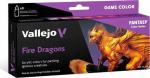 Vallejo: 72.196 &ndash; Žaidimo spalva &ndash; Ugniniai drakonai (8x18 ml)