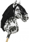 Super Hobby Horse Medinis žirgas su kotu &ndash; leopardinis, juoda karčia