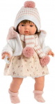 Llorens Llorens 13868 38 cm lėlė Lola su mink&scaron;tu pilvuku