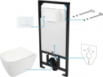 Potinkinis WC komplektas Deante Hiacynt 6in1, CDYA6ZPW, Baltas/Bianco