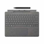 Microsoft Surface Pro 8/9/X 13" dėklas su klaviatūra ir ra&scaron;ikliu, anglų (JAV) i&scaron;dėstymas, platinos spalvos