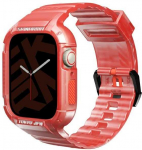 Skinarma apyrankė+Dėklas Saido 2in1 Apple Watch 45/44mm red