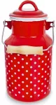 Emaliuotas pieno indelis, retro pieno ąsotis, 2 l