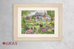 luca S Kryželių siuvinėjimo rinkinys Cottage Garden 46x32 cm SB2412