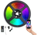 Rinkinys PLAY SET - RGB LED juosta (15m) su valdikliu, maitinimo &scaron;altiniu ir nuotolinio valdymo pulteliu