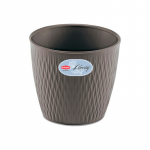 Lumarko Stefanplast Gėlių vazonas Liberty &Oslash;20x19cm pilkas