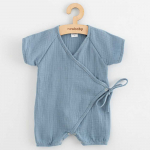 Baby Summer Muslin Jumpsuit New Baby Mėlyna, 80 (9-12m)
