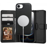 Dėklas Tech-Protect Wallet MagSafe Case for iPhone 16e / 17e - Matte Juodas