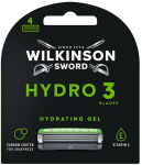 Wilkinson Sword Hydro 3 Juodas Edition replacement heads 4 pcs skustuvo galvutė Vyrams