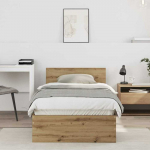 Lova Lovos rėmas Amatininkų ąžuolas 75 x 190 cm Apdirbta mediena