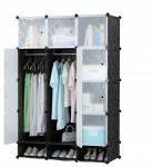 Rebiko Didelė modulinė spinta knygų spinta 12x spinta juoda sulankstoma erdvi xxl