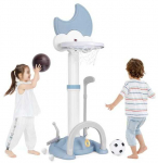 Promotions Vaiki&scaron;kas krep&scaron;inio lankas 4-in-1 sporto centras, 56x50x114-152 cm, mėlyna balta
