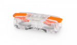 Elektro Plast 39.651 Greito prijungimo jungtis su svirtimi CMK-651 2x0.2-2.5mm2, nereikia nuimti gnybtų izoliacijos 39.651 /50 vnt./