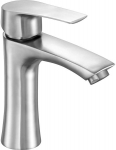 Nerūdijančio plieno vonios mai&scaron;ytuvas praustuvei, Inox spalvos, vienos rankenėlės mai&scaron;ytuvas, Steely 3 mai&scaron;ytuvas, modernus vonios mai&scaron;ytuvas