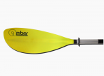 Irklas baidarei AMBER K-1, 225 cm, 0 laipsn., Asymmetric, Fixed shaft, PP/Dural, Geltona