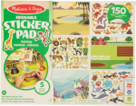 MELISSA & DOUG Daugkartinio naudojimo lipdukų knygelė &bdquo;Gyvūnai ir jų namai&ldquo;