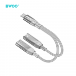 Raycue BWOO BZ68 adapter 2w1 2x USB-C - jack 3.5mm pilka