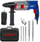 DEDRA-EXIM Perforatorius sds plus qc 1050w,0-980r/min,3 funk,dėklas