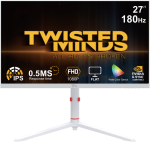 &bdquo;Twisted Minds&ldquo; &ndash; &bdquo;Arctic Pro&ldquo; serijos 27 colių FHD &ndash; 180 Hz 0,5 ms spartos IPS HDMI 2.1 žaidimų monitorius &ndash; baltas