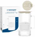 Filtravimo ąsotis Wessper Ąsotis Wessper D4 BOROSILICATE MINI futureflow&trade; Aquamax (WES208-FF-BG)