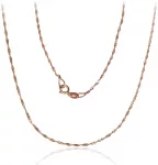 Diamond Sky Jewelry Itali&scaron;ka raudono aukso grandinėlė &bdquo;Singapore VI&ldquo;