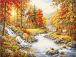 luca S Petit Point rinkinys "Rudens prieglobstis" 29.5x22 cm SG736