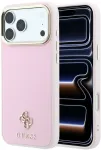 Cg Mobile Sas Guess Saffiano Small 4G & Classic Logo MagSafe dėklas iPhone 18 Pro Max / 17 Pro Max rožinis