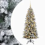 Dirbtinė kalėdinė eglutė su rutuliuku 120 cm 150 LED