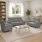 Sofa Sofos komplektas 3 vnt. &Scaron;viesiai pilka Audinys