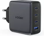 Voomy USB-C GaN tinklo įkroviklis 140 W su 3 USB-C ir USB-A jungtimis M6140