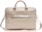 Dėklas Guess PU 4G Stripe Metal Logo Computer Bag 16" Rožinė