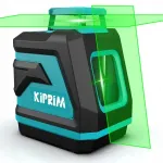Kiprim Žalias linijinis lazeris Lv8d 5 linijų savaime i&scaron;silyginantis su baterijomis