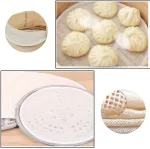 Vicmat bambukiniai garų puodo kilimėliai, 10 vnt., medvilninis garinimo audinys, virtuvinis garinimo audinys, ko&scaron;tuvas ryžiams, dim sum, daržovėms, žuviai, mėsai, pyragaičiams, skersmuo 30 cm