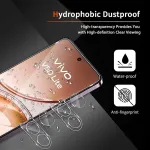 Liilaa Ekrano apsauga, skirta Vivo V50 Lite 4g/5g, grūdintas stiklas, 2 vnt. grūdinto stiklo apsauginė plėvelė su 2 kameros apsaugos dalimis, 9h ekrano apsauga, itin skaidrus apsauginis stiklas