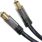 Kabeldirekt Optinis Garso Kabelis Toslink 15m - Nailono Pynė