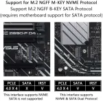 Default Pcie 3.0/4.0 M.2 Nvme/ngff prailginimo kabelis 40cm
