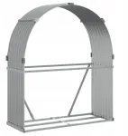 Stovas malkoms - 120x45x140 cm, &scaron;viesiai pilkas, galvanizuotas plienas