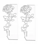 Generic 2x Rose Leaves Die Cuts Cut &Scaron;ablonai Rožių Rėmas Diy Scrapbooking Pjovimas