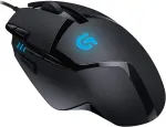 Logitech G402 Hyperion Fury žaidimų pelė, 4000 Dpi optinis jutiklis, 8 programuojami mygtukai, mygtukas Dpi perjungimui, 32 bitų arm procesorius, lengva, pc / mac, juoda - voki&scaron;ka pakuotė