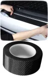 Carbon plėvelės juosta 10m x 50mm karbonas 5d blizgus apsauginė slenksčiams buferiui