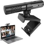 Tonor usb konferencinis mikrofonas kompiuteriui, ne&scaron;iojamojo kompiuterio mikrofonas, reguliuojamo kampo mikrofonas su nutildymo jungikliu ir led ekranu, skirtas susitikimams, zoom, skype, youtube, plug for macos windows