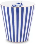 Porcelianinis puodelis Pip Studio Royal, mėlynas ir baltas dryžuotas, 230 ml
