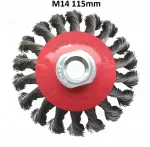 Abrel Kampinė plieninė vielinė &scaron;epetys, pinta M14 115mm