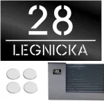 Decortrend numerio lentelė namui, adreso lentelė namo numeris adresas gatvė 15x25cm