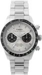 Laikrodis Timex Waterbury Heritage vyri&scaron;kas chronografas, sidabrinis, apyrankė